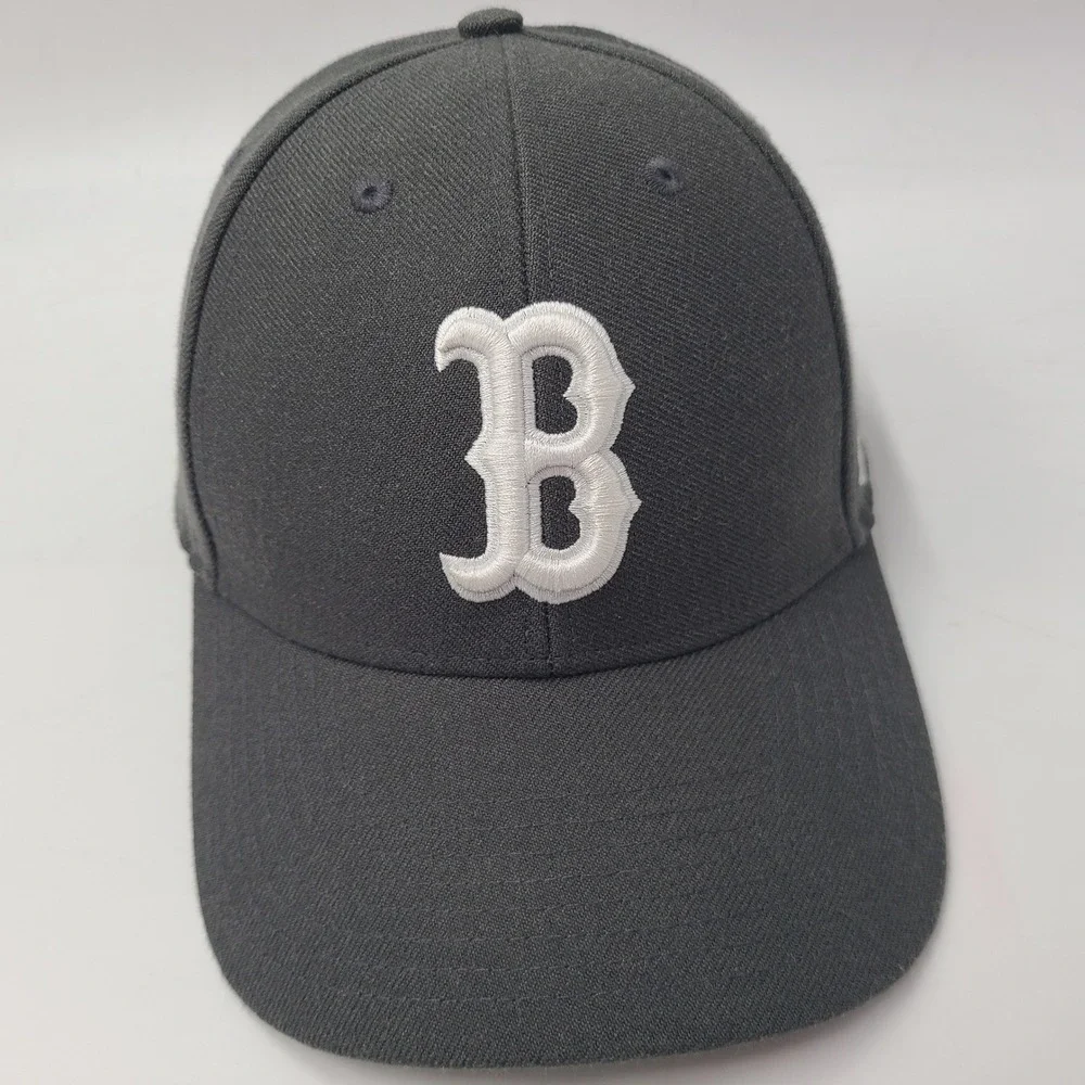 Boston Red Sox Hat Adjustable 47 Brand Gray White‎ MLB Baseball Wool Blend Men